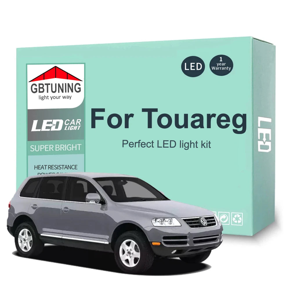 LED Interior Light Kit for VW Volkswagen Touareg 7L 7P 2003-2013 - Canbus Dome Map Door Trunk Bulbs | AUTOKITSHOP