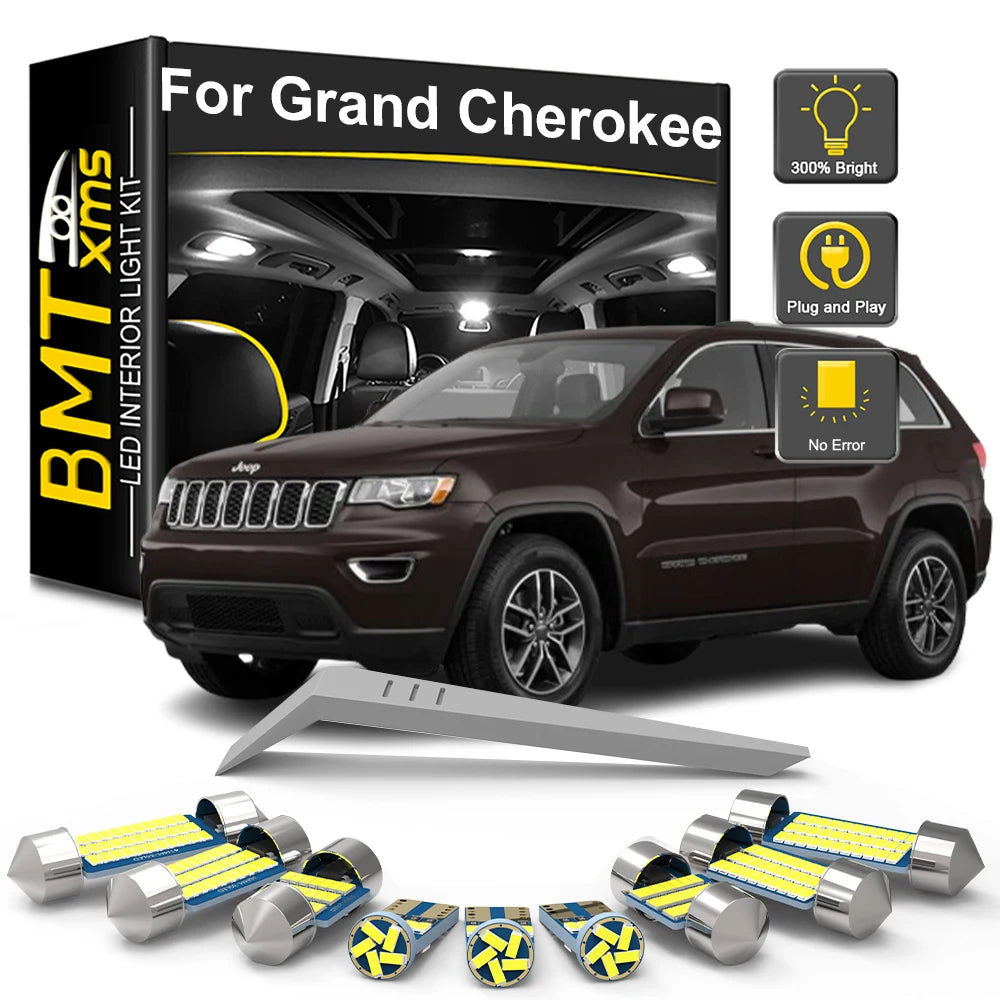 LED Interior Light Kit for Jeep Grand Cherokee ZJ WJ WK WK2 1993-2018 - Canbus Dome Map Door Trunk Bulbs | AUTOKITSHOP