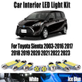 LED Interior Light Kit for Toyota Sienta 2003- 2019 - Canbus Dome Map Door Trunk Bulbs | AUTOKITSHOP