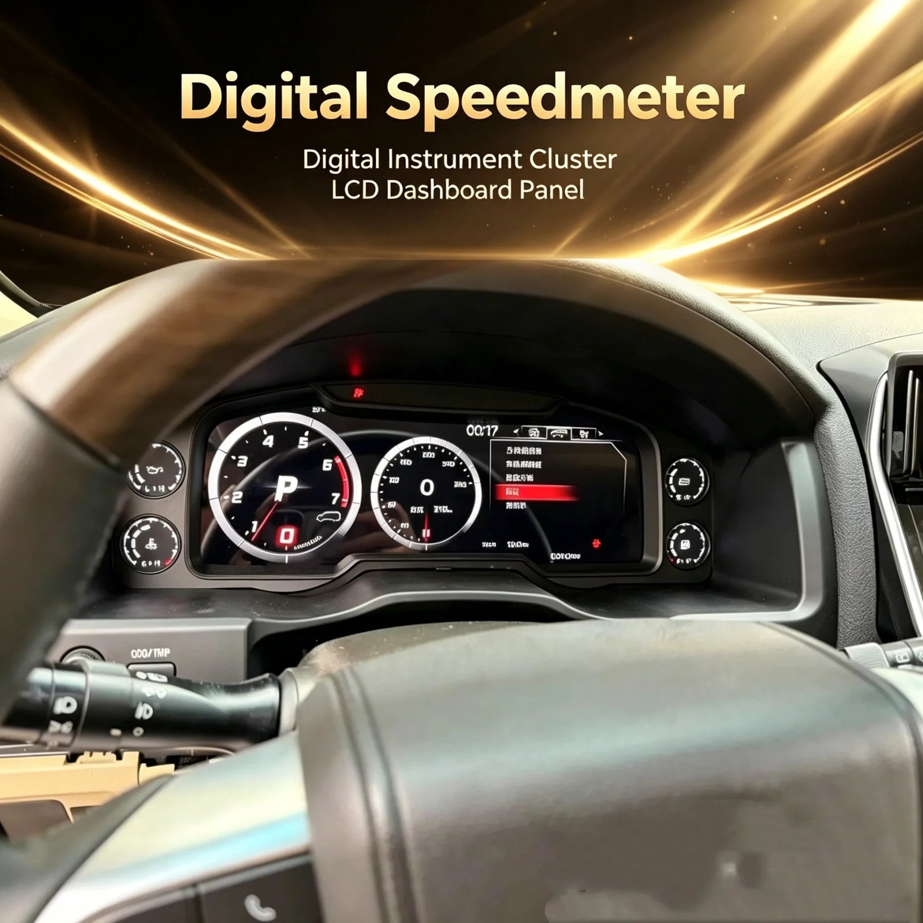 For Toyota Land Cruiser 200 LC200 2008-2022 LCD Panel Digital Cluster Instrument Speedmete