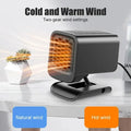 12V 2 in 1 Car Heater Fan Electric Cooling Heating Windshield Defogging Demister Heater Air Puri - Automotive LED Light