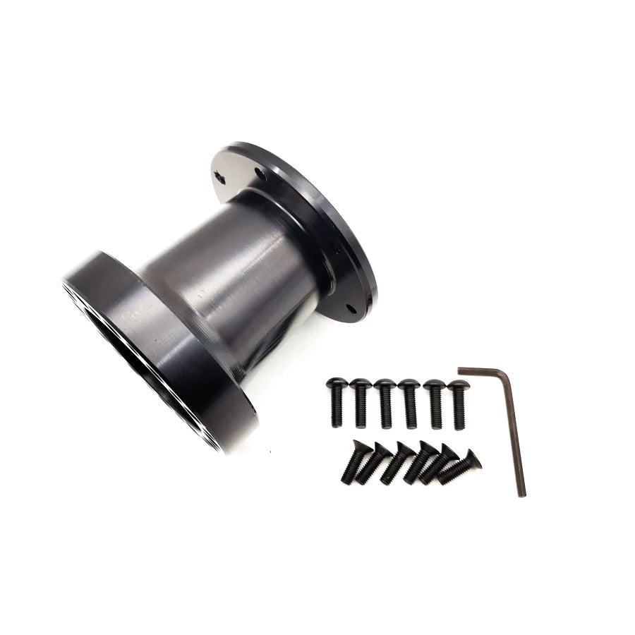 Black 3"Aluminum Spacer For Car Vehicle Steering Wheel Hub Adapter Boss Kit 76mm