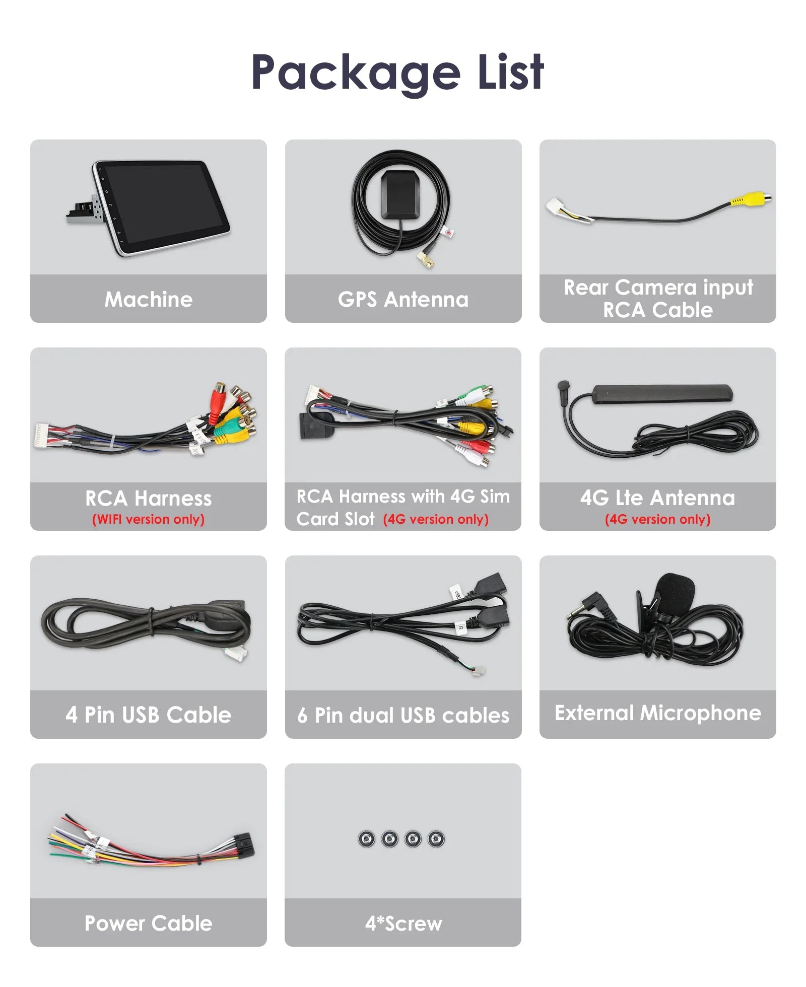 10.1"1 DIN Android Autoradio Car Radio GPS for Universal Car Stereo Video Multimedia Playe