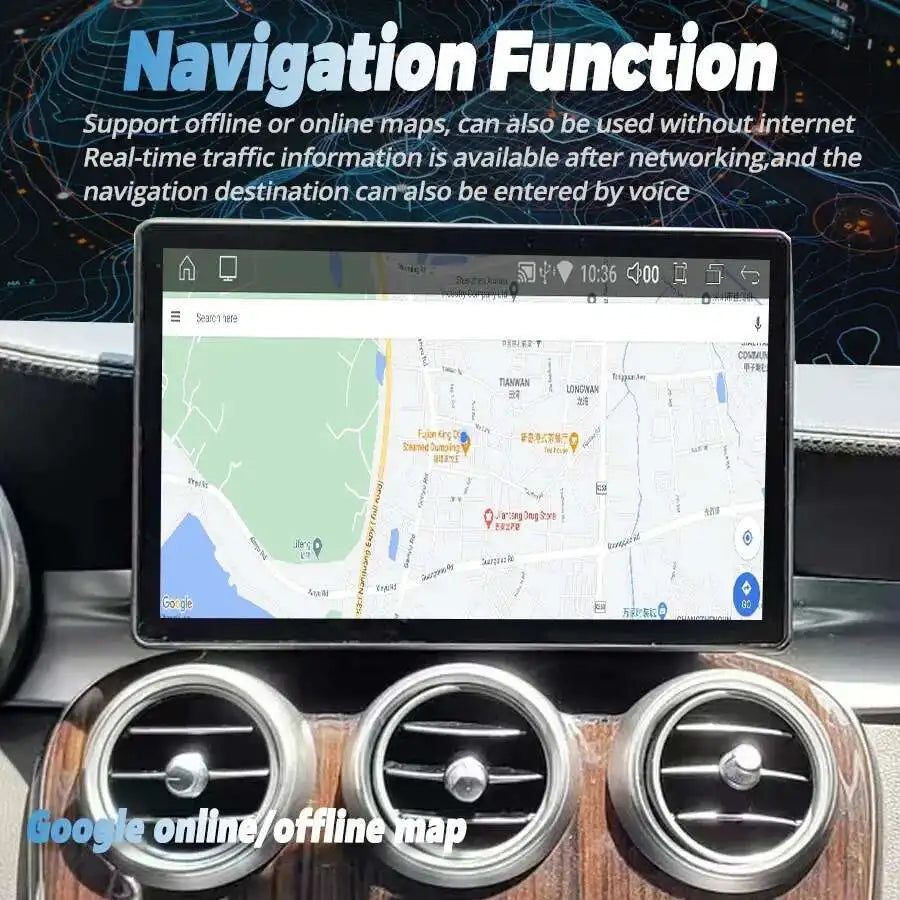 11.5inch Android 14 For Mercedes Benz C Class GLC W205 X253 V-Class V260 2015-2019 CarPlay
