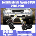 90W Fog Lamps 20000LM Canbus LED Fog Lights 6000K White Super Bright 12V For Mitsubishi Pa