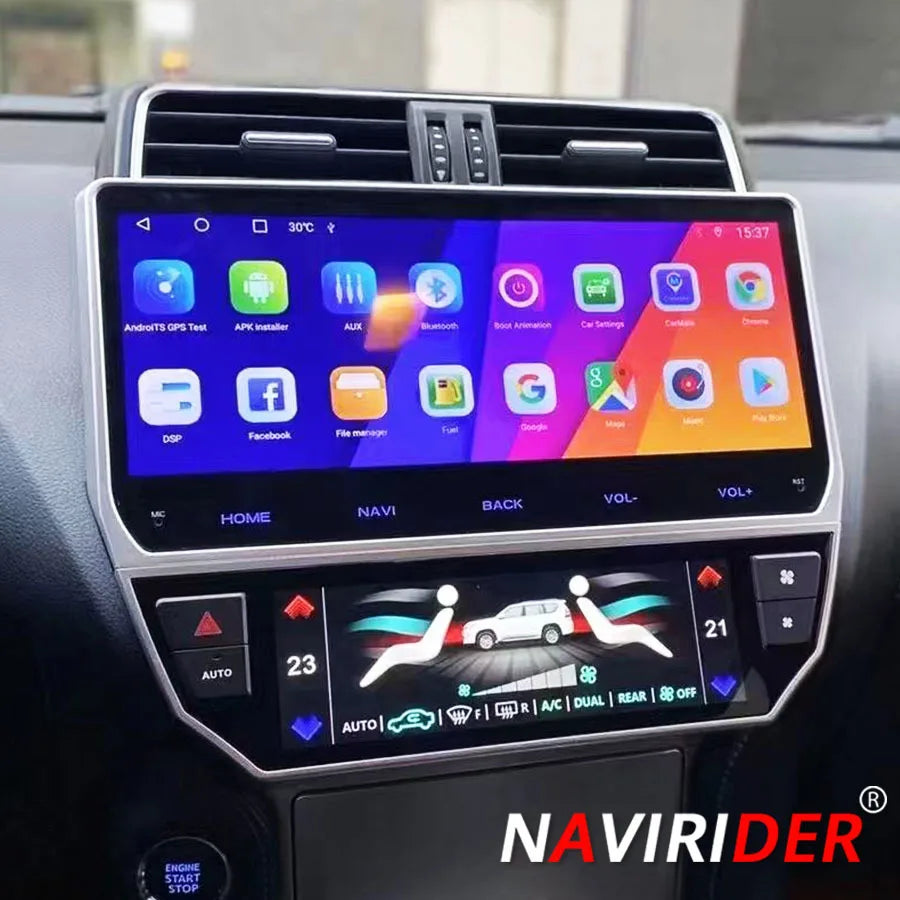 12.3inch Car Radio For Toyota Land Cruiser Prado 150 2018-2023 Car Multimedia Vedio Player