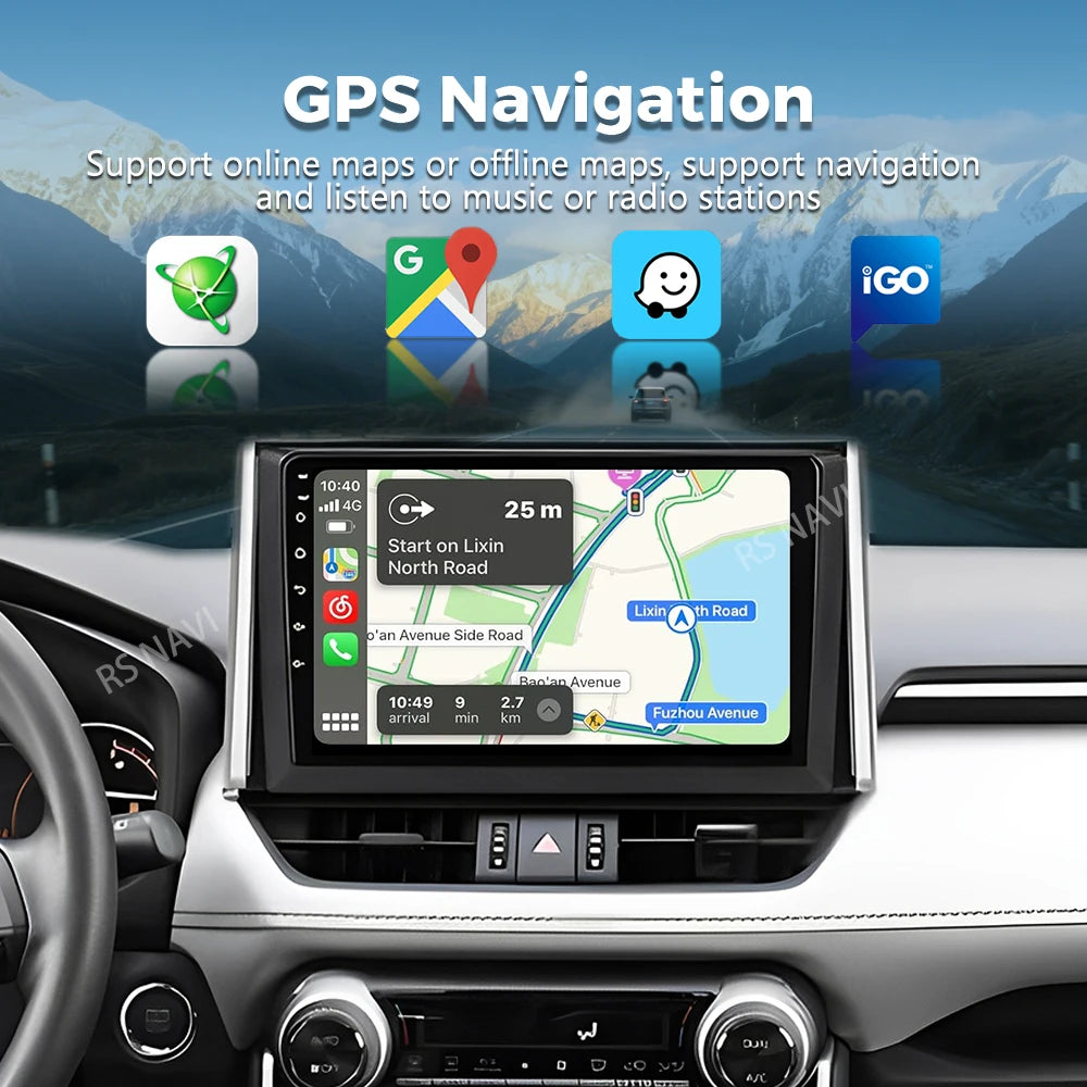 Android 16 For Toyota RAV4 5 XA50 2018 - 2023 2K QLED Android Car Radio Multimedia Video P