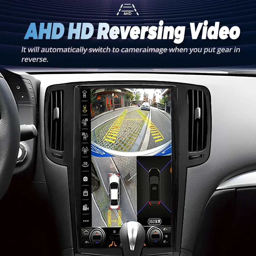 For Infiniti G25 G35 G37 2010 2011 2012 2013 GPS Carplay Android Vertical Screen 13.6inch  | AUTOKITSHOP