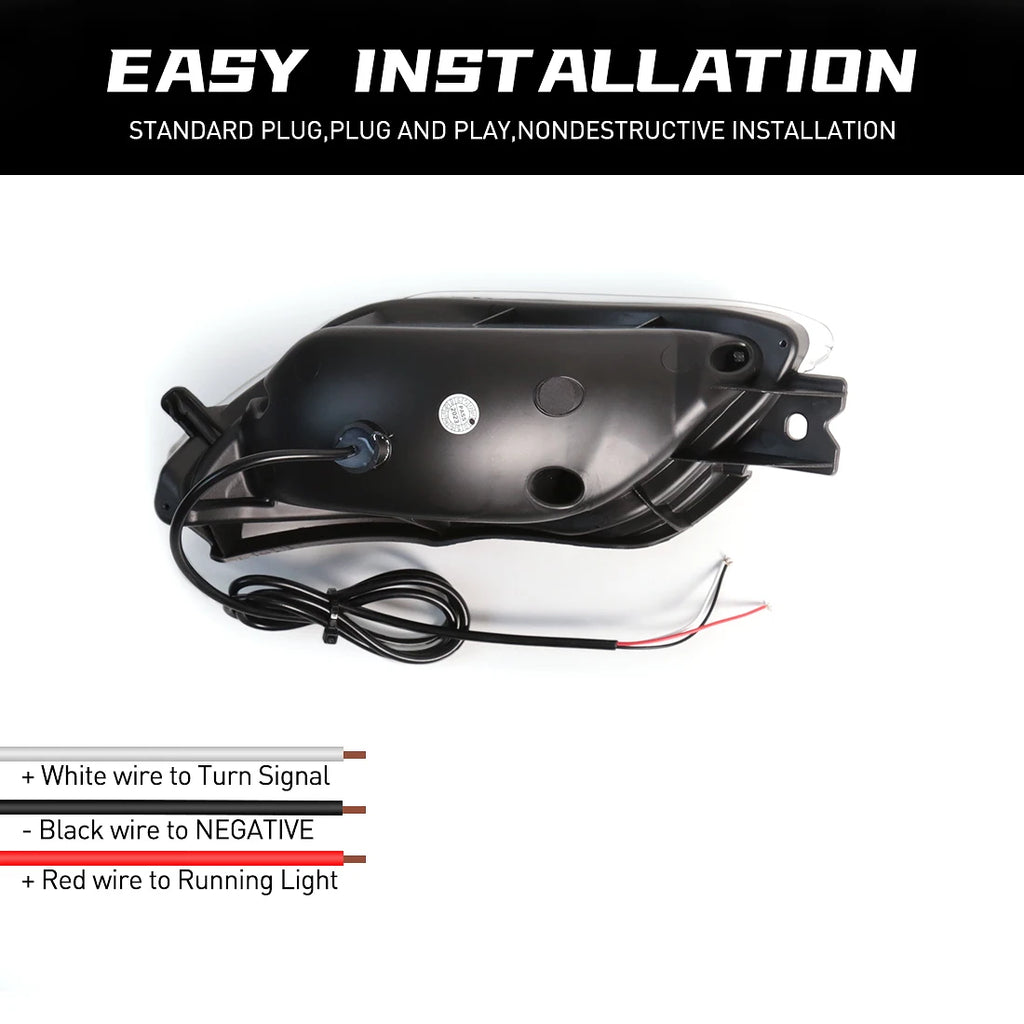 LED Rear Bumper Reflector Light For Toyota Vios 2008 2009 2010 2011 2012 2013 Start-up Ani | AUTOKITSHOP