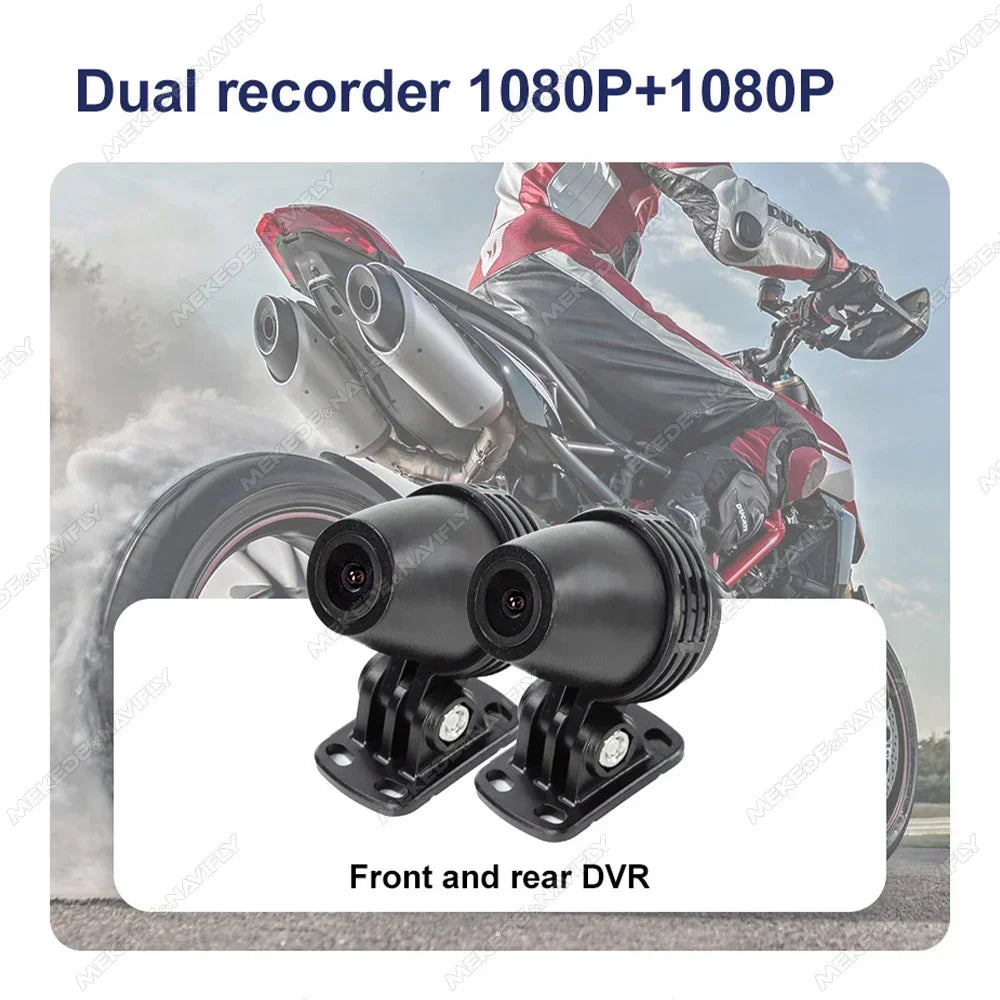 Portable 6.25inch Motorcycle GPS Navigation IP67 Moto Carplay Android Auto Front and Rear  | AUTOKITSHOP