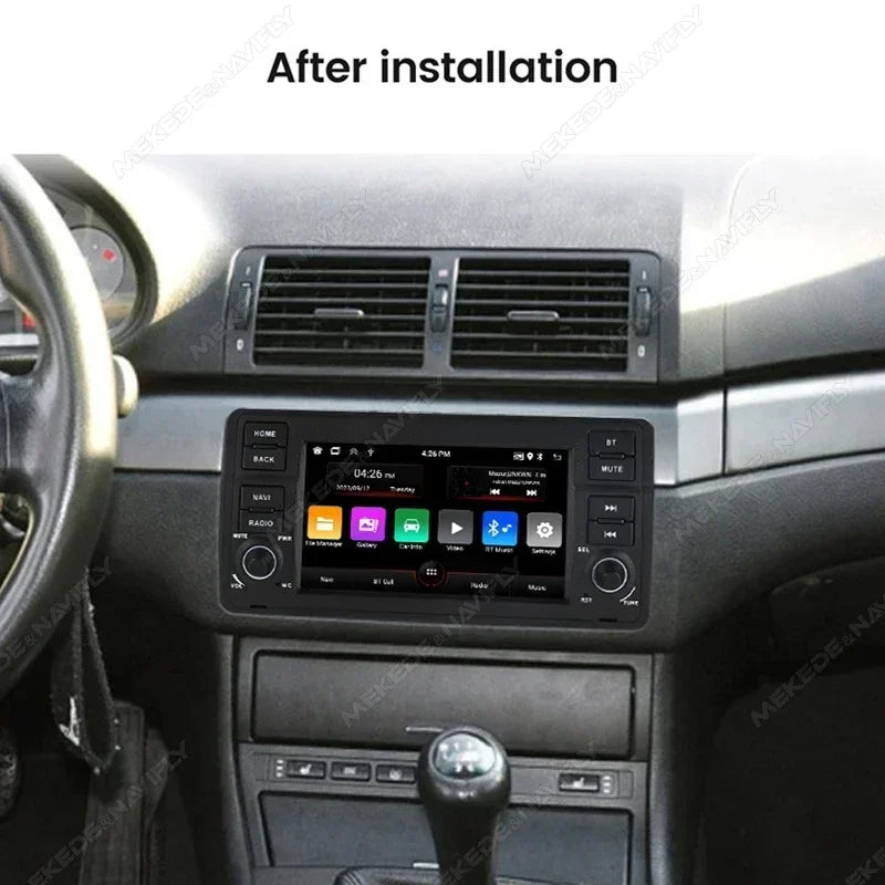 7" Carplay Android Auto Car Radio for BMW E46 M3 318/320/325/330/335 Multimedia FM GPS Aut | AUTOKITSHOP