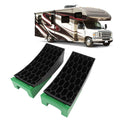 6Pcs Curved Leveling Block 35000lb Load Capacity Portable RV Curved Leveler with Anti Slip Pads  - Automotive LED Light