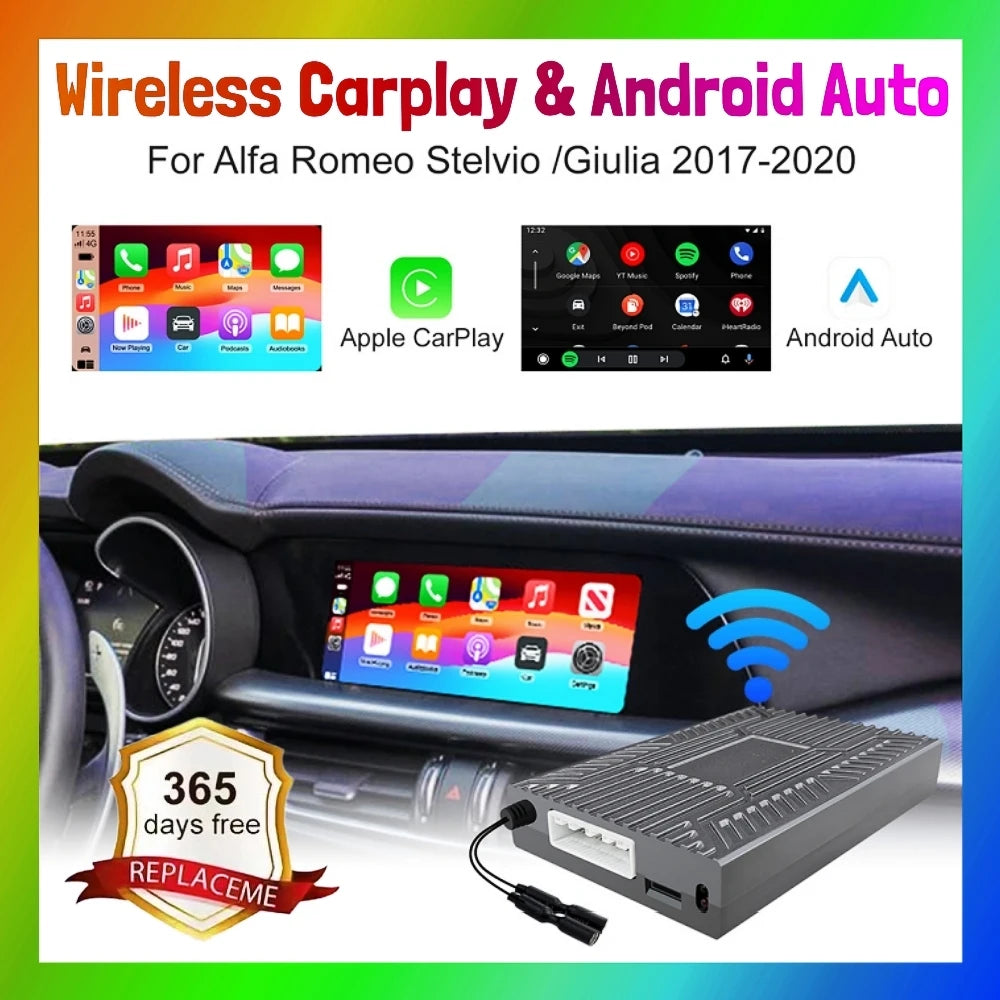ANYFAR New Upgrade Wireless Carplay Android Auto Car Play Function Box for Alfa Romeo Stel | AUTOKITSHOP