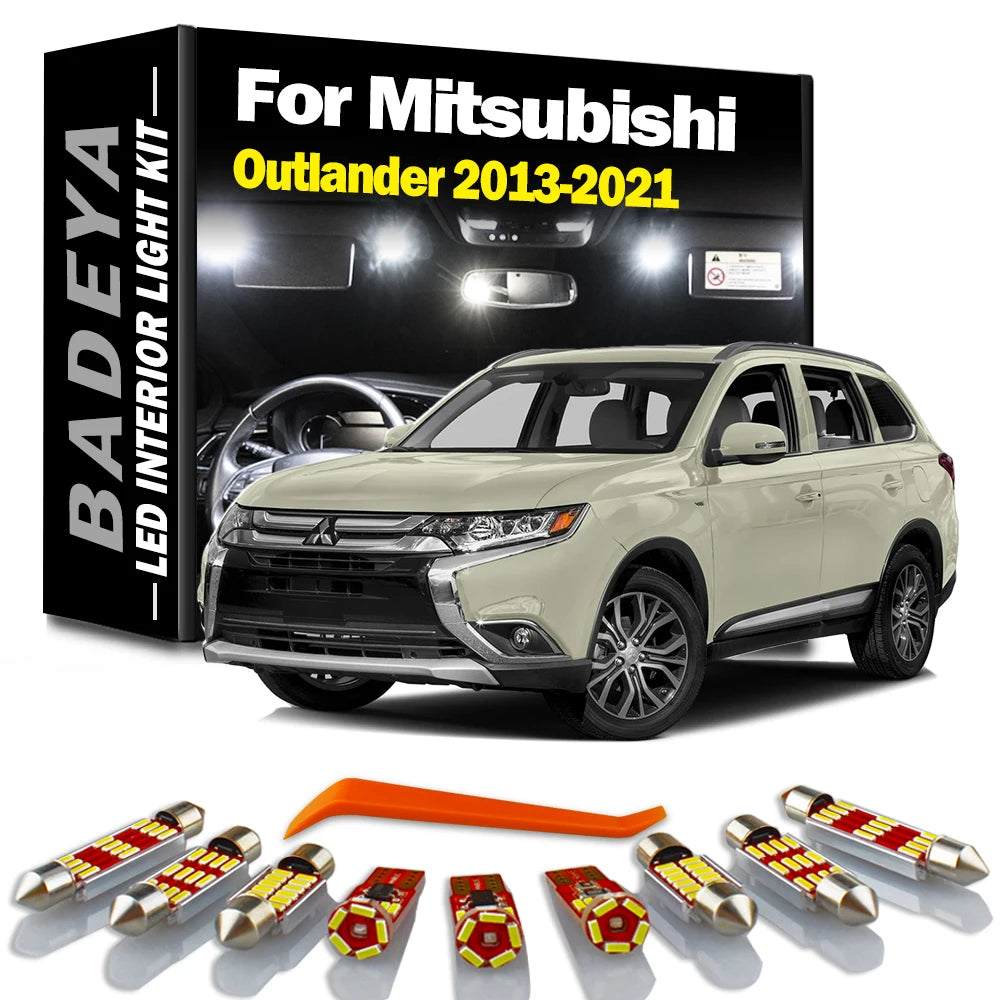 11-Piece LED Interior Light Kit for Mitsubishi MK3 - Canbus Error-Free Interior Bulbs
