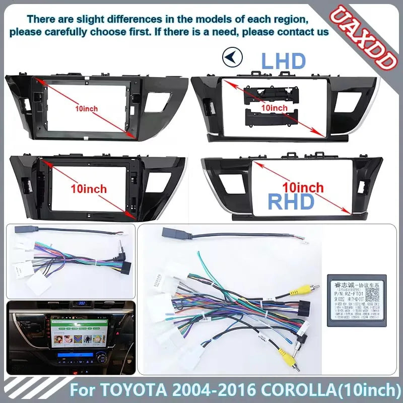 For TOYOTA 2014-2016 COROLLA 10.1INCH Car CD DVD Radio Android Video Stereo Audio Screen P