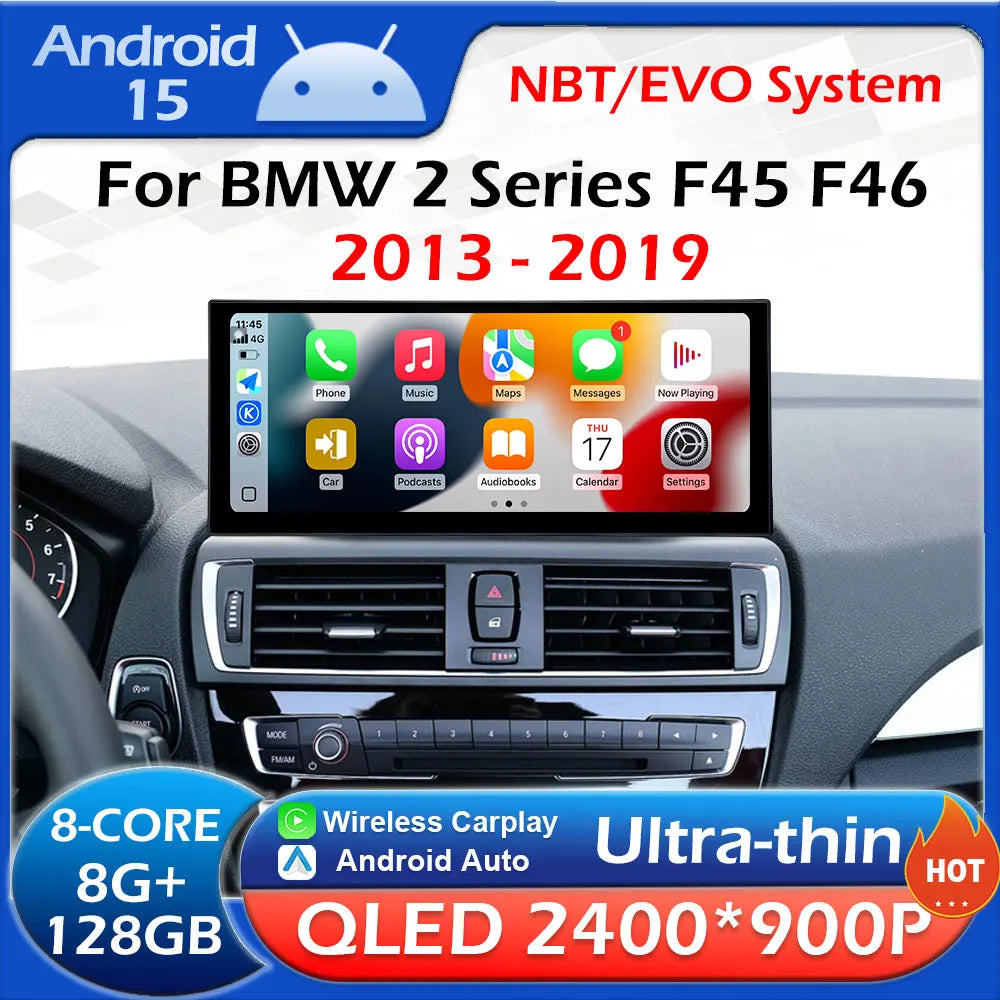 for BMW 2 Series F45 F46 2013 2014 2015 2016 - 2019 NBT EVO System GPS Navigation Android  | AUTOKITSHOP
