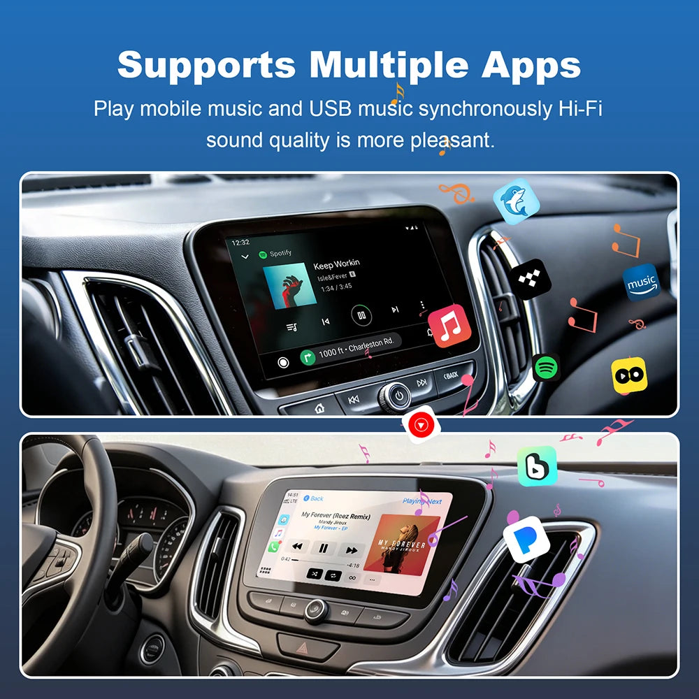 ANYFAR Wireless Carplay Android Auto Module For Chevrolet Silverado Equinox 2014-2018 8 in | AUTOKITSHOP