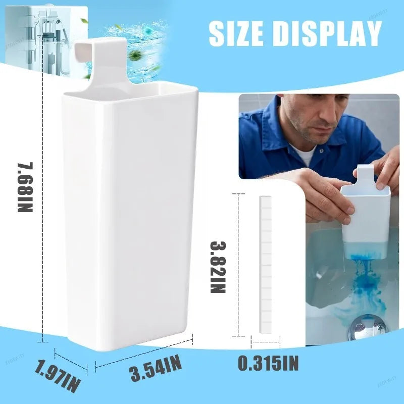 Slow Release Hanging Toilet Bowl Cleaner Box Solid Dispenser Spare Part For Toilet Tank Prolong  - Automotive LED Light