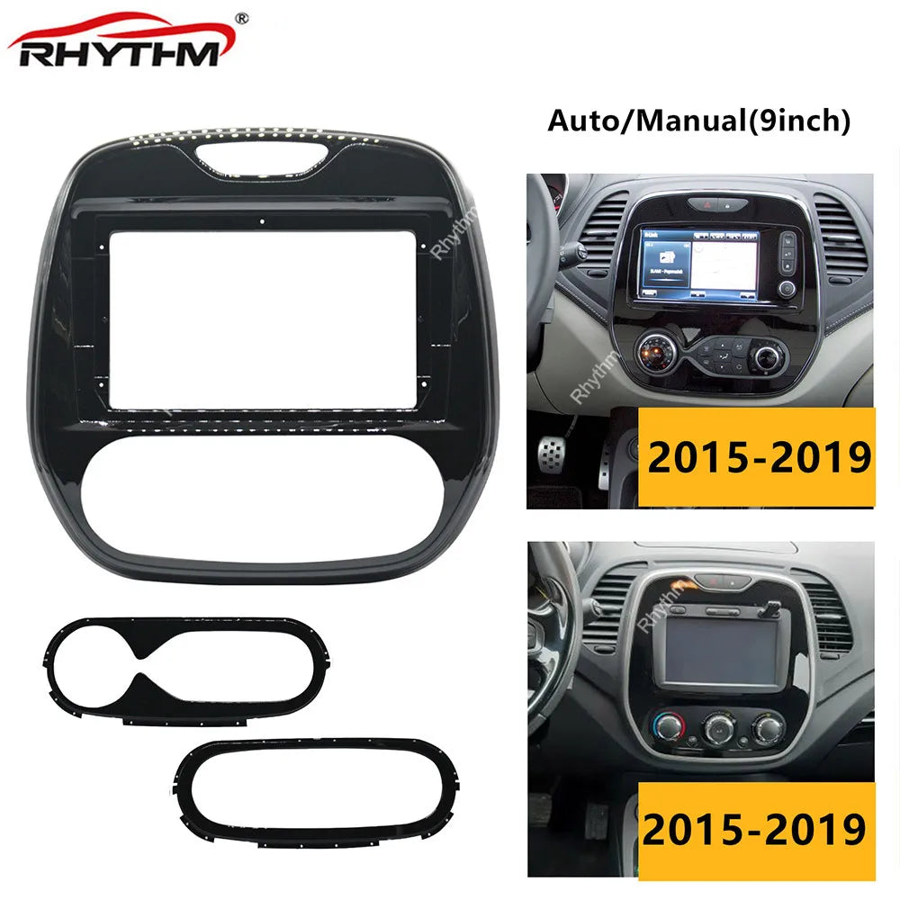 Fits Car Frame For Renault Capture 2015 -2019 Auto / Manual Dashboard Refitting Stereo 9 I | AUTOKITSHOP