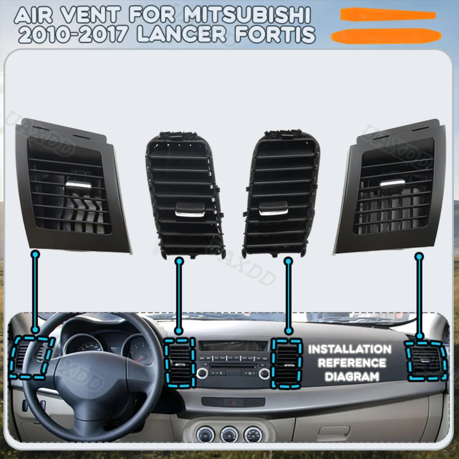 RGB - Ambient Light - for Mitsubishi 2010-2017 - Car Interior Lighting