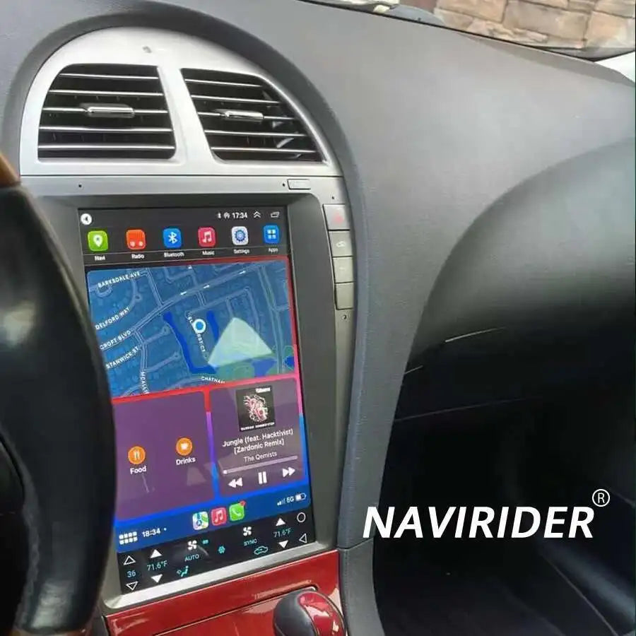 12.8inch Android Screen 2Din Car Radio Carplay For Lexus ES350 ES ES240 ES300 2006-2012 St