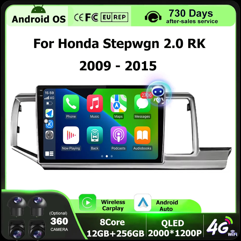 10'' Android 16 Car Radio for Honda Stepwgn 2.0 RK 2009-2015 | AUTOKITSHOP