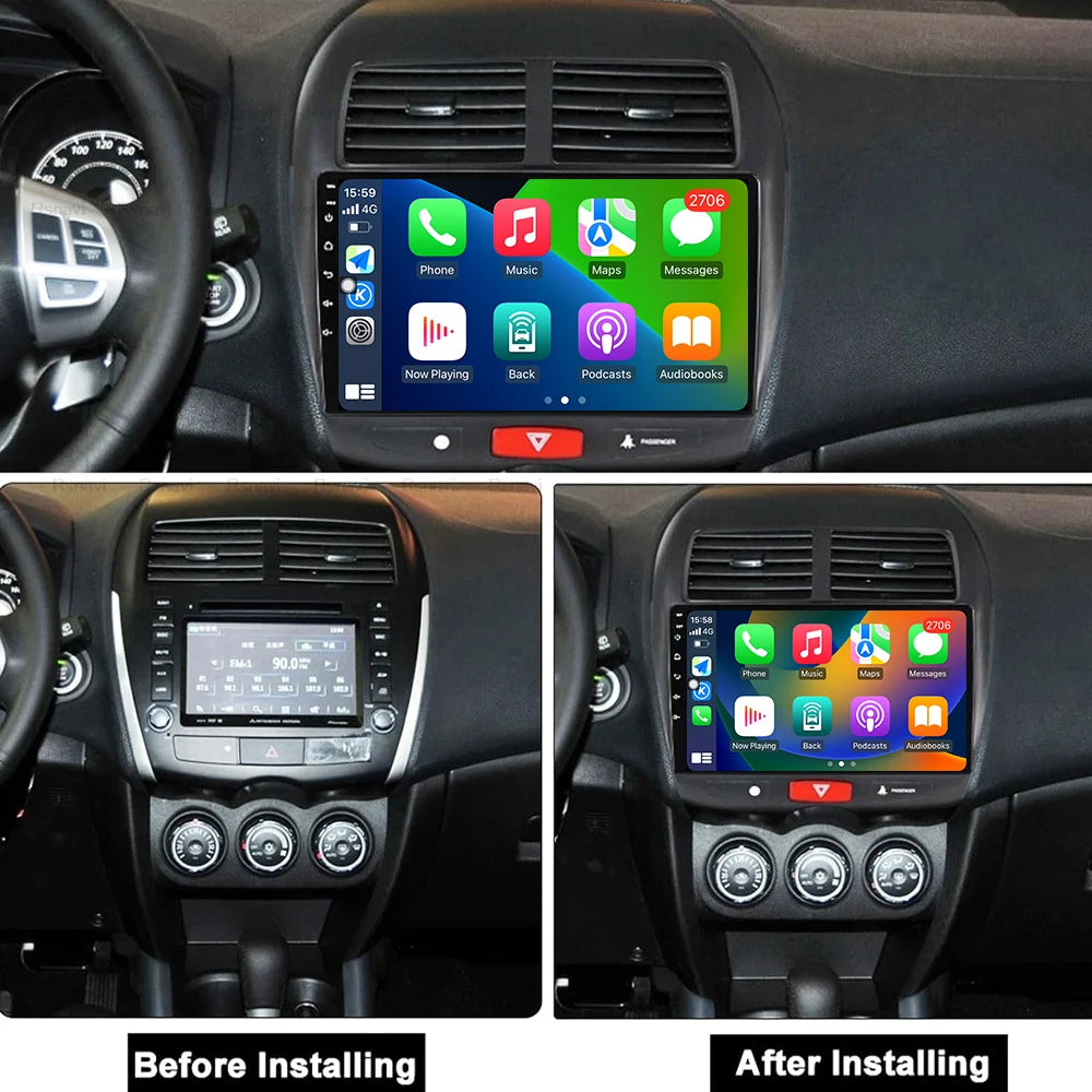 Android Auto For Mitsubishi ASX 1 2010 - 2018 Autoradio Car Radio Multimedia Player Carpla
