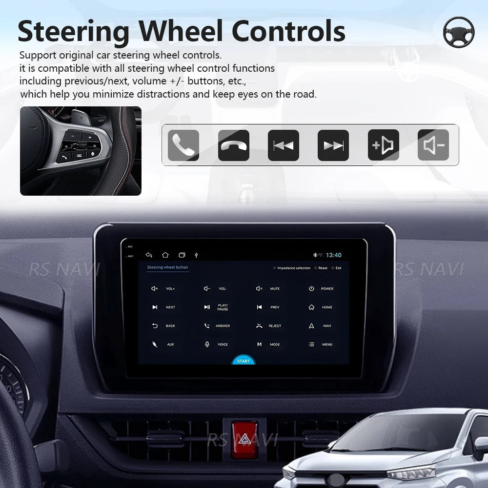 Android 16 Carplay Auto Qualcomm 2K QLED Screen Car Radio Player For Toyota Avanza Veloz 2