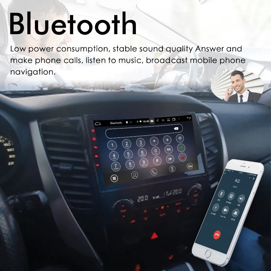For Mitsubishi Pajero Sport 2017 Android Radio Navigation GPS Touch Screen Stereo Car Mult