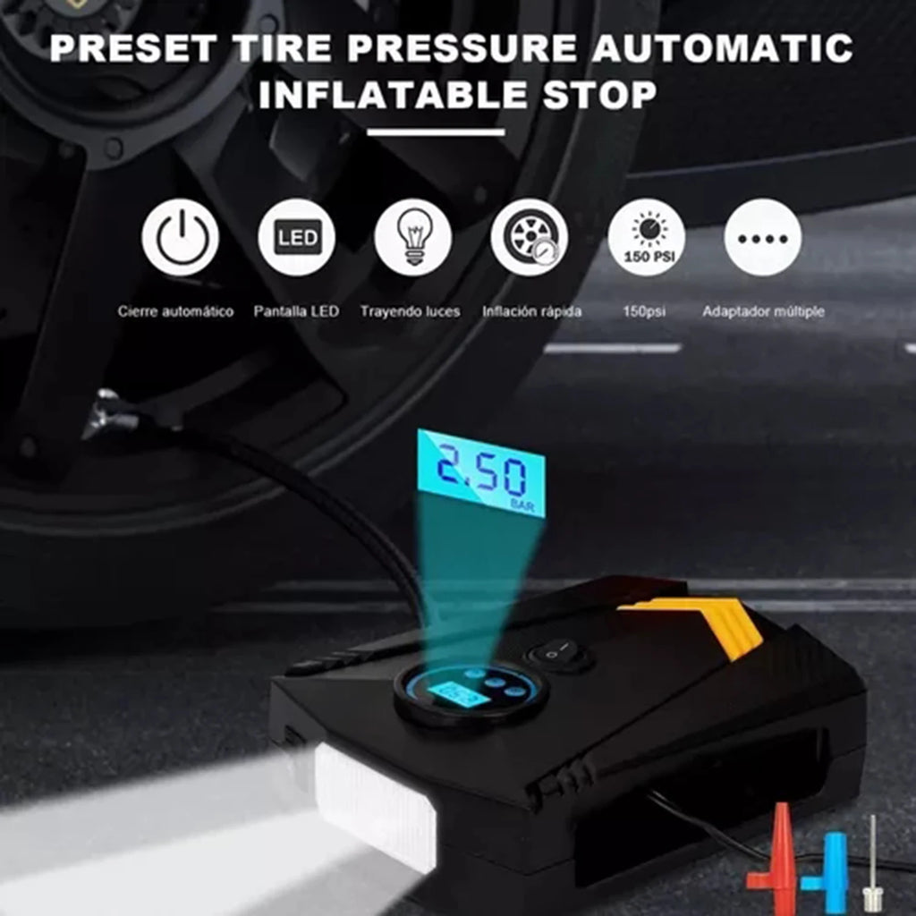 Car Air Pump 10A 12V DC 120W 100 Psi For For Car SUV Motorcycle ATV Bicycles Air Pump Acce