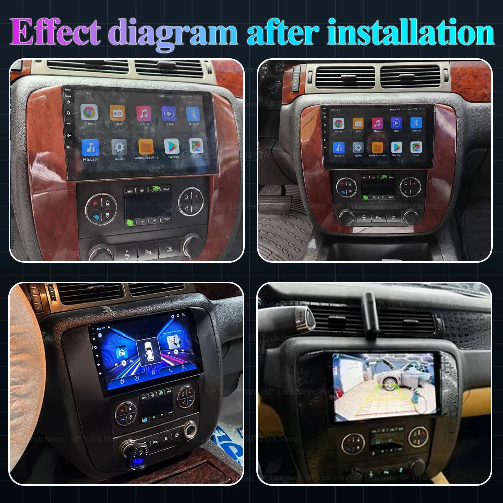 Android 16 For Gmc Yukon 3 Gmt 900 For Chevrolet Tahoe 3 2006-2014 Car Radio Multimedia Vi | AUTOKITSHOP