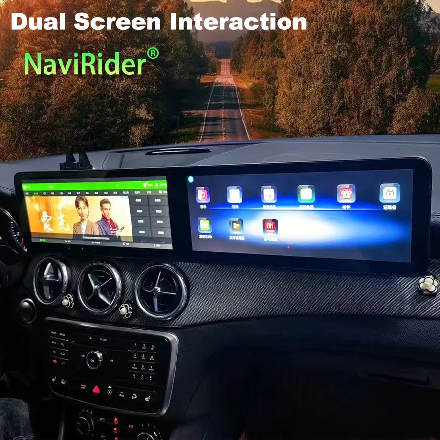 Android Auto Radio For Benz GLA CLA A 2015-2019 Multimedia Video Player GPS Navigation Car
