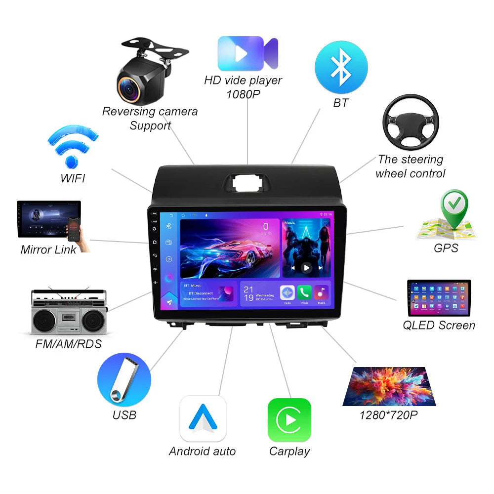 Android 16 For Kia Ray 2011-2017 Carplay Autoradio Multimediale Head Unit Navigazione Gps  | AUTOKITSHOP