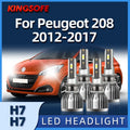 Roadsun LED 30000LM H7 Headlight 3570 CSP Chip High Low Beam 180W Bulbs For Peugeot 208 20