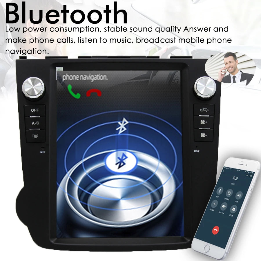 Tesla Screen Navigation CARPLAY Stereo For Honda CRV 2011 Android 13 GPS CR-V Car Radio Mu