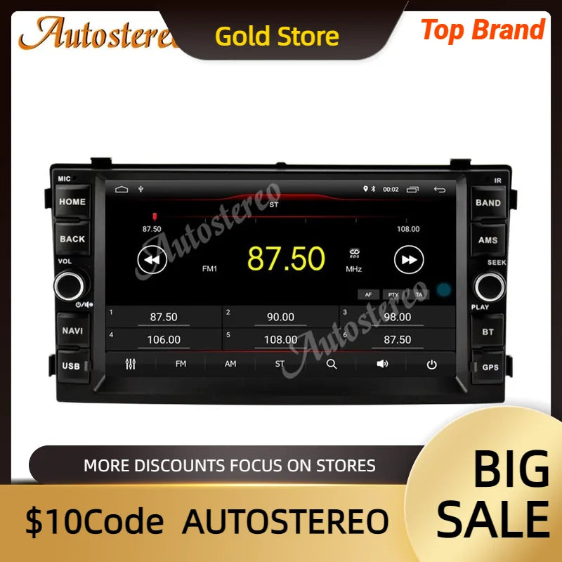 Android 14 Carplay For KIA Ceed 2004-2008 Car GPS Navigation Multimedia Player Auto Stereo