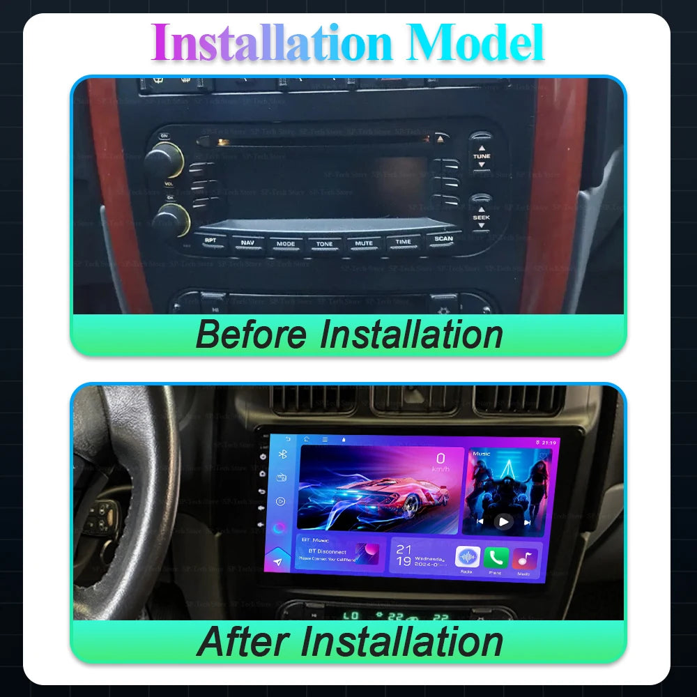 Android 16 For Chrysler Voyager Rg Rs Town & Country Rs 2000-2007 Car Radio Auto Multimedi | AUTOKITSHOP