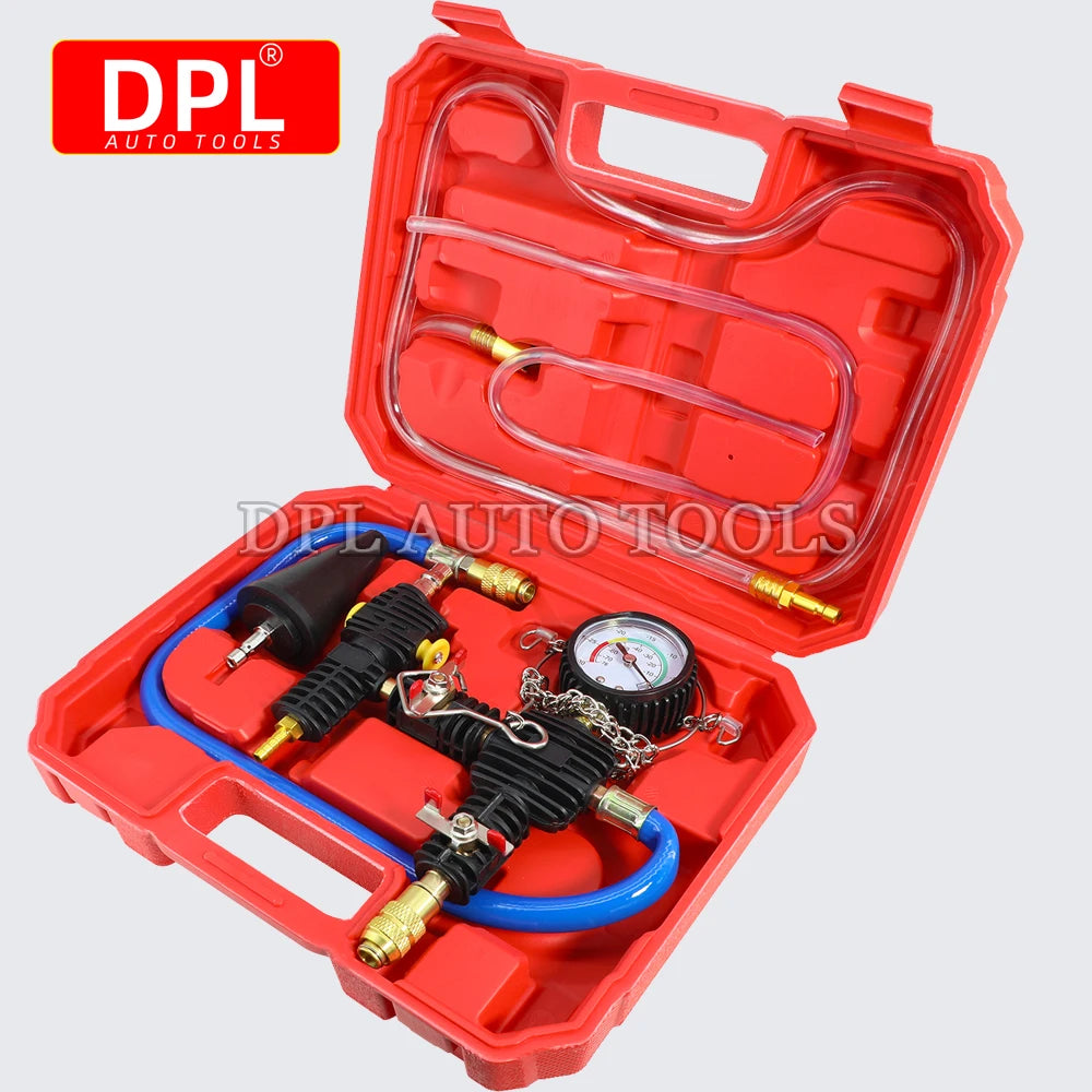 Car Radiator Coolant System Vacuum Purge Water Antifreeze Changer Coolant Refill Tool Kit With A - Automotive LED Light