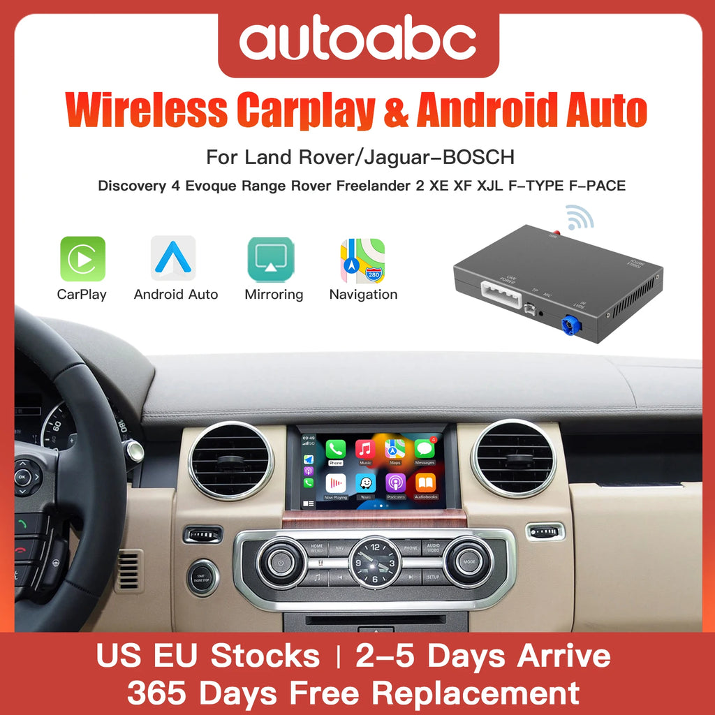 AUTOABC Wireless Carplay Android Auto for Land Rover Jaguar Bosch Discovery 4 Aurora Freel | AUTOKITSHOP
