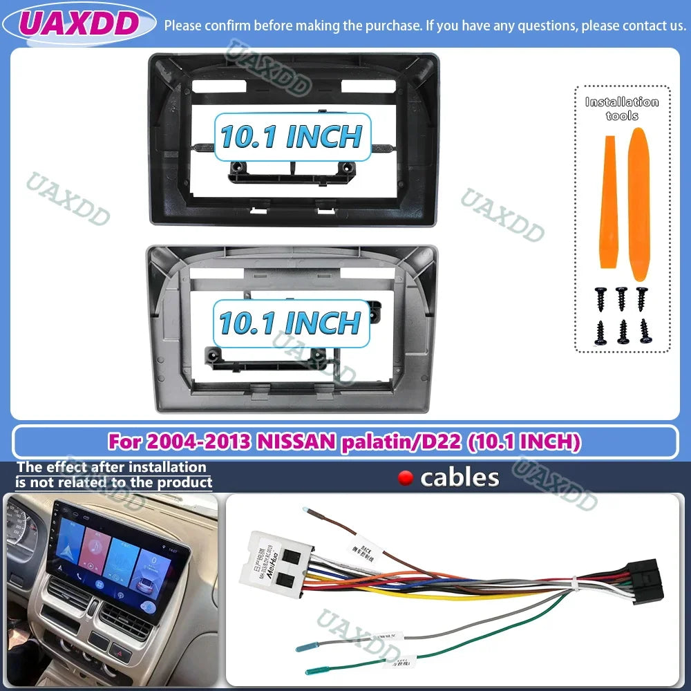 10inch For 2004-2013 Nissan Palatin D22 Radio Android Stereo Frame Panel Fascia Car Multim