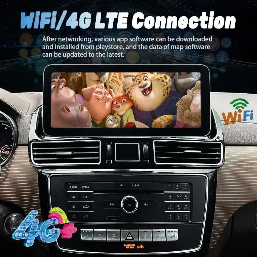 12.3inch Android 15 Car Multimedia CarPlay For Benz GLS Gl350 Gls450 Gls400 Gls63 Gls550 G | AUTOKITSHOP