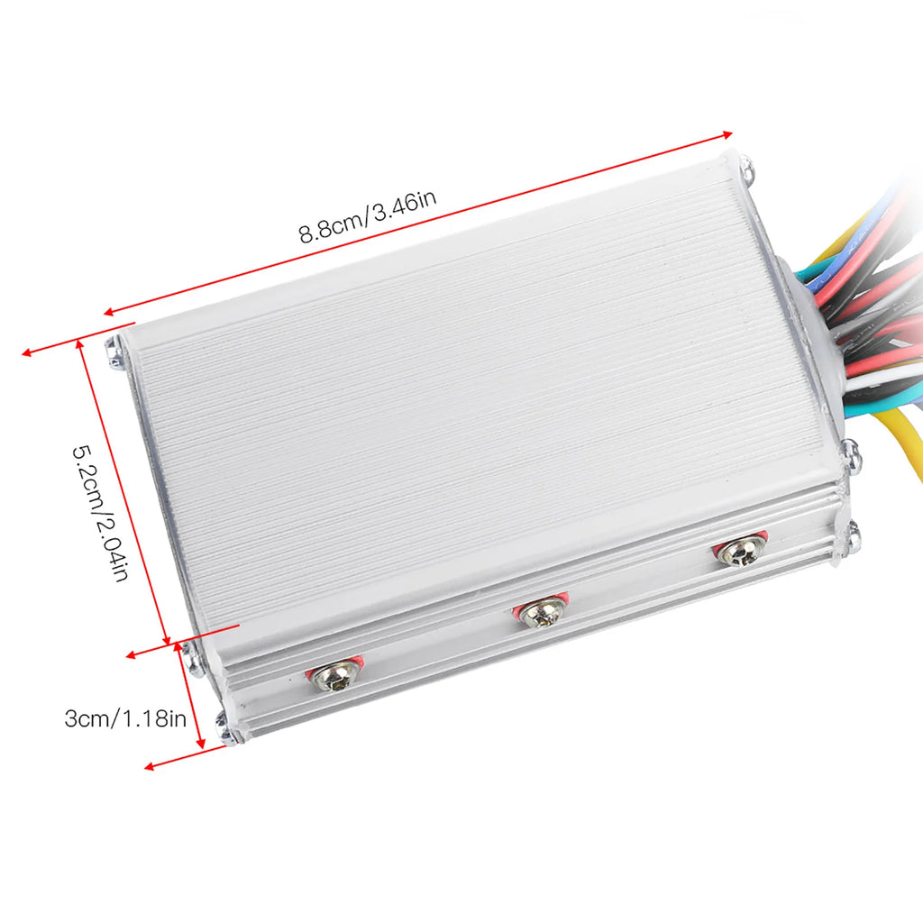 Electric Bike Controller 24V‑48V 13A Brushless Controller with LCD Display Panel E-scooter Meter - Automotive LED Light