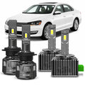 BEVINSEE D3S+H7 LED Headlight Bulbs Combo, Xenon HID&Halogen Replacement, CANBUS No Error