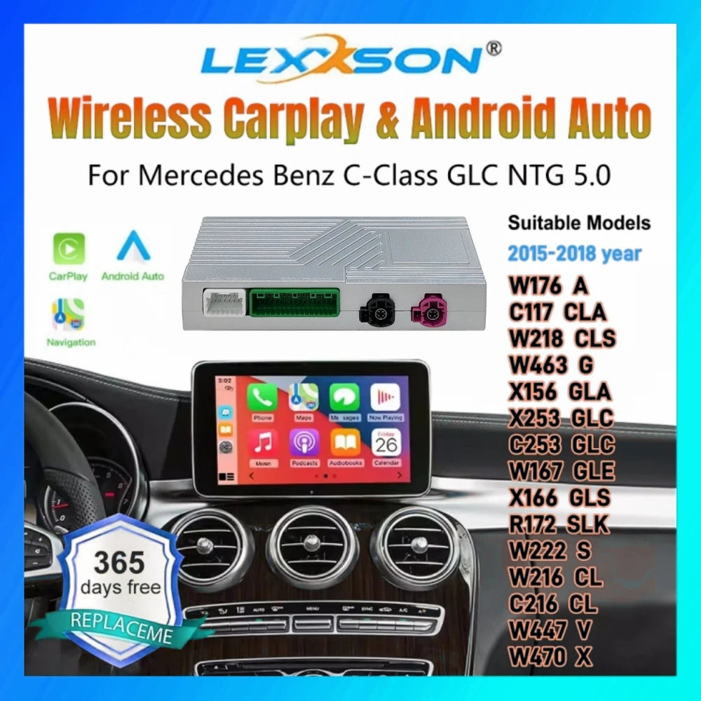 Wireless CarPlay Android Auto for Mercedes A B C CL S CLA CLS CLASS GLA GLS GLC GLE V250 V | AUTOKITSHOP