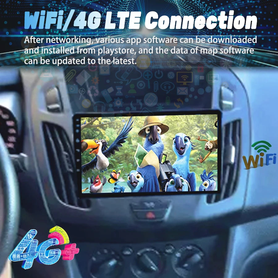Radio Car Multimedia Video Player For Ford transit ransit Connect 2014-2015 Android GPS Ca