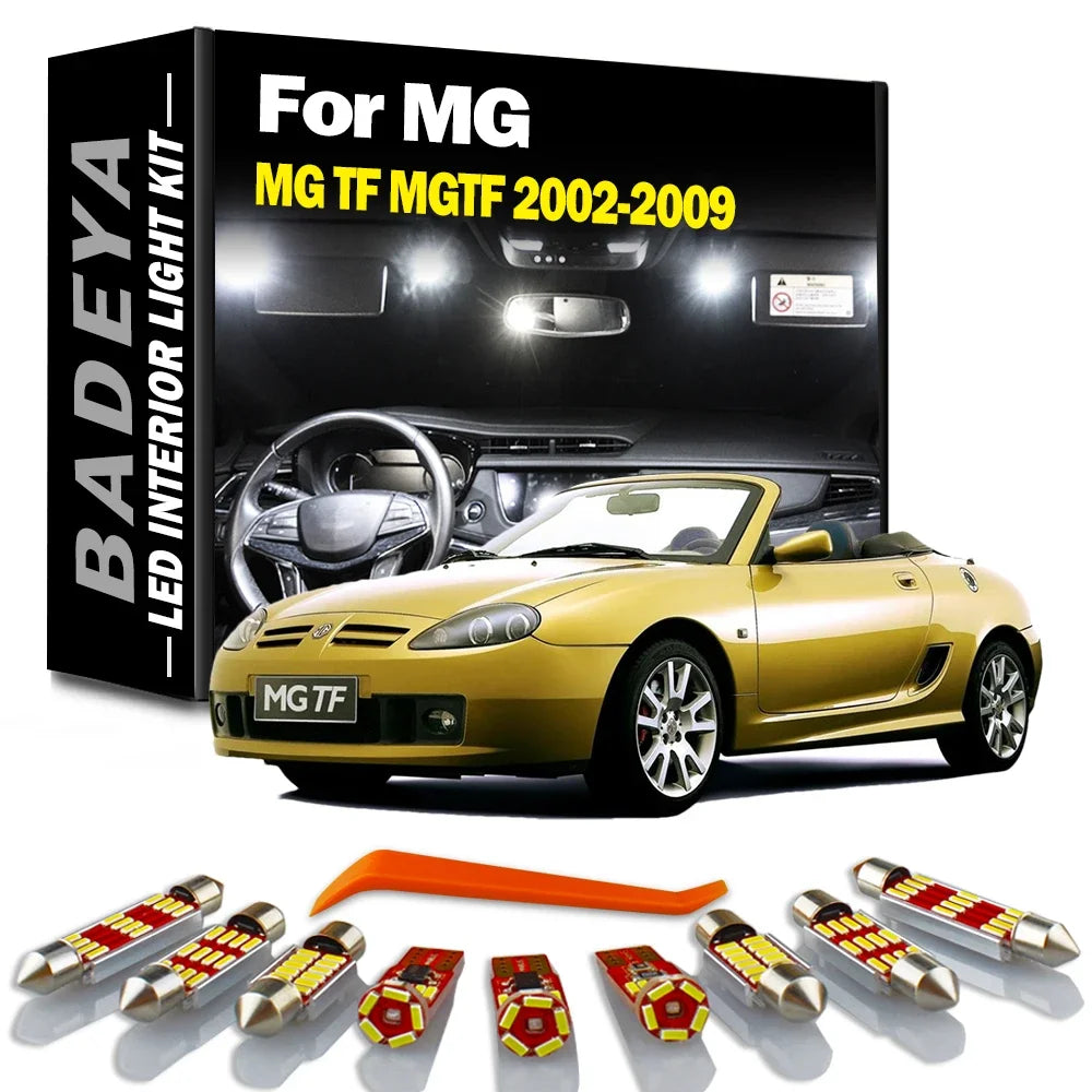 9-Piece LED Interior Light Kit for MG TF MGTF - Canbus Error-Free Bulbs | AUTOKITSHOP