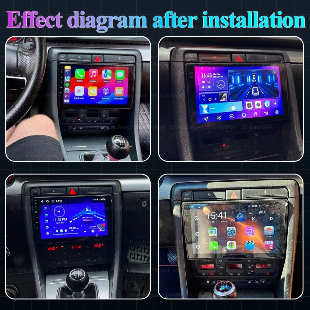 Android 16 Car Radio For Audi A4 2000-2009 S4 B6 B7 Rs4 Seat Exeo Rs4 2k Screen Carplay Vi | AUTOKITSHOP