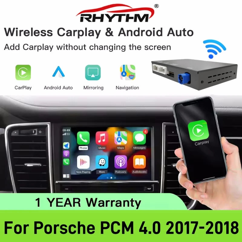 Wireless Carplay Module Box For Porsche Panamera Cayenne Macan Cayman Boxster 911 718 PCM  | AUTOKITSHOP