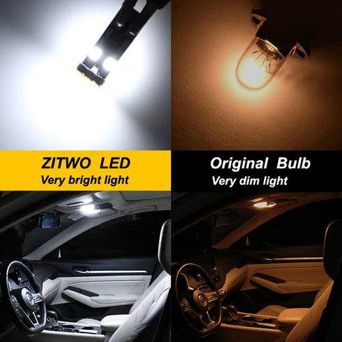 12Pcs LED Interior Light Vanity Mirror Bulb Kit For Ford Focus 3 MK3 ST 2012 2013 2014 2015 2016 2017 2018 Dome Map Trunk Lamp