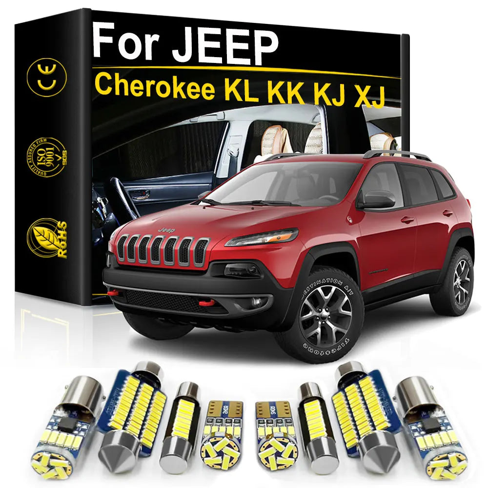 LED Interior Light Kit for Jeep Cherokee XJ KL KJ KK - Canbus Error-Free Bulbs | AUTOKITSHOP